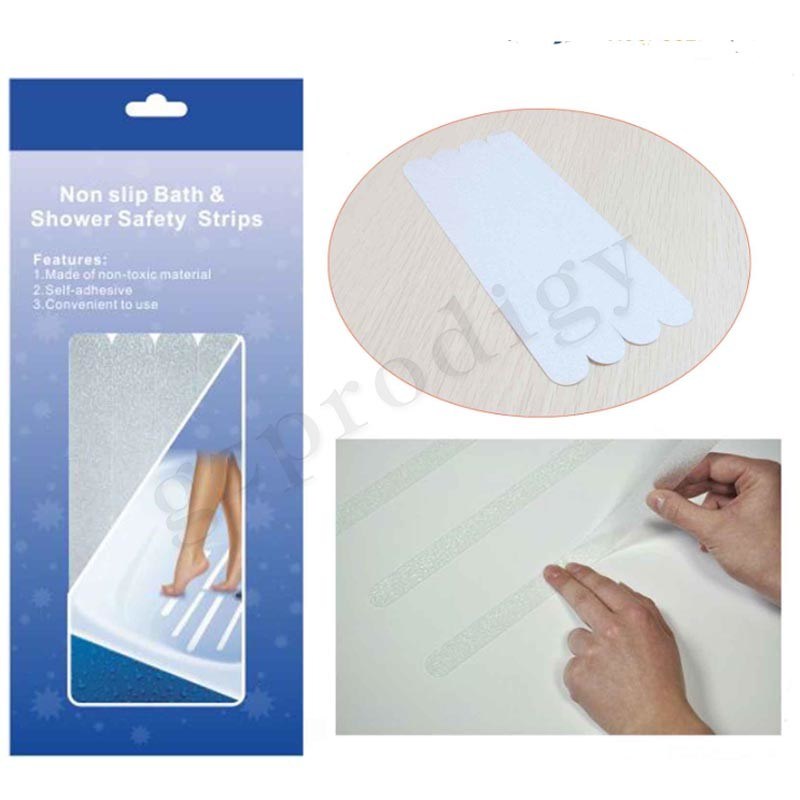 Gallery Detail: Safety Shower Non Slip Adhesive Strips Treads For Bathroom Floor