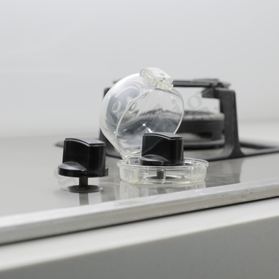 Adhesive Fixing Large Size Transparent Gas Oven Knob Safety Cover