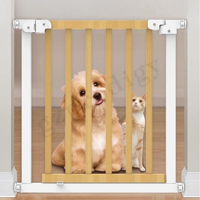 Extendable No Drilling White Baby Metal Gate Multiscene Extra Wide Auto Close