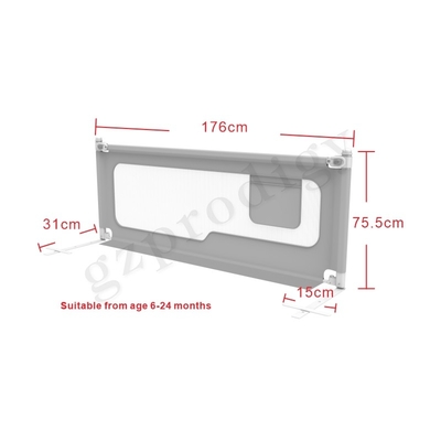 Durable Kindergarten Baby Bed Rail Bumper Practical Oxford Fabric