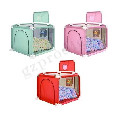 Foldable Multicolor Portable Baby Playard Fence Oxford Fabric Material