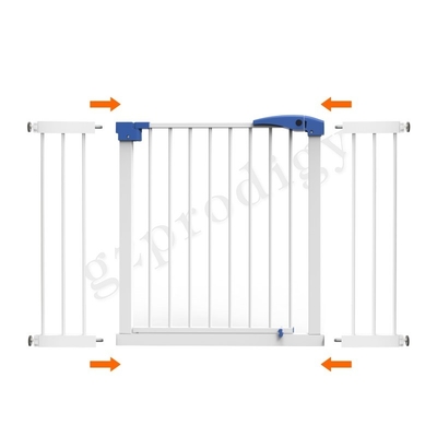 Prodigy Expandable Multiscene Baby Metal Gate 20x76.5cm White Color No Drilling