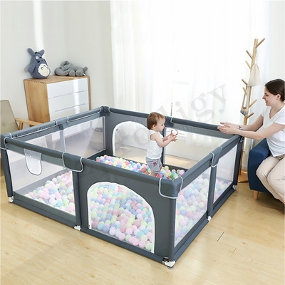 Prodigy 2.2m Square Large Baby Playpen Breathable Indoor Baby Play Yard Portable Baby Playard