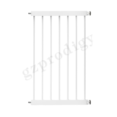 Multipurpose ABS Extendable Baby Metal Gate Width 17&quot; Black White Color