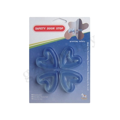 Prodigy Durable Odorless Multiscene Transparent Door Stop , PVC Transparent Rubber Door Stopper
