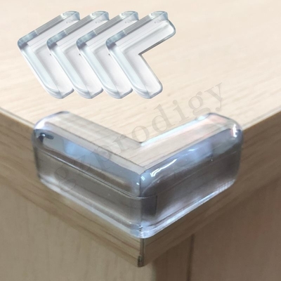 Transparent PVC Clear Plastic Corner Protectors For Table Installation