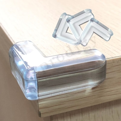 Transparent PVC Clear Plastic Corner Protectors For Table Installation