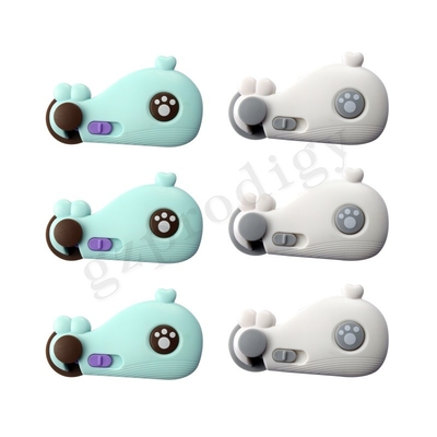 Whale shape funny cabinet drawer latch baby safety lovely lock