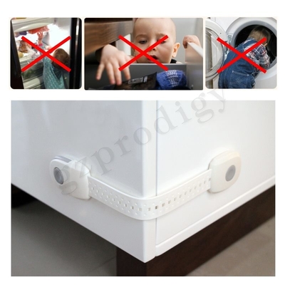 New Design TPR+PP Adjustable 239*35*15mm Baby Safety Drawer Multi Use Latches