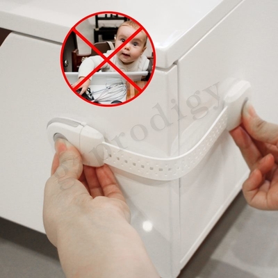 New Design TPR+PP Adjustable 239*35*15mm Baby Safety Drawer Multi Use Latches