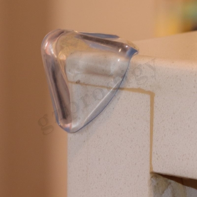 Nonslip PVC Clear Plastic Corner Protectors , Multifunctional Corner Safety Bumpers