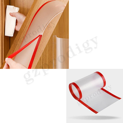 Transparent PP Door Finger Pinch Guard Protector Nontoxic Durable