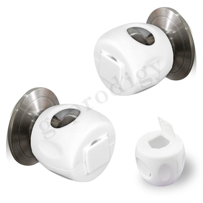 Prodigy Plastic Baby Safety Lock 62x66mm White Color For Door Handle
