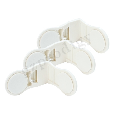 Self Adhesive Baby Safety Lock Plastic L Shape Cabinet Drawer Latches ABS