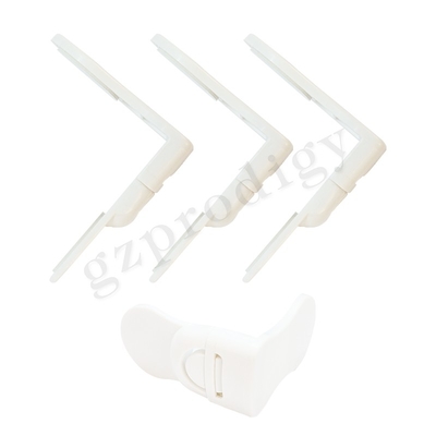 Self Adhesive Baby Safety Lock Plastic L Shape Cabinet Drawer Latches ABS