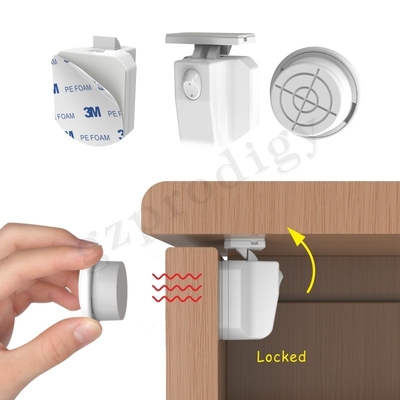 Prevent The Baby From Opening Hidden Adhesive Magnetic Cupboard Lock