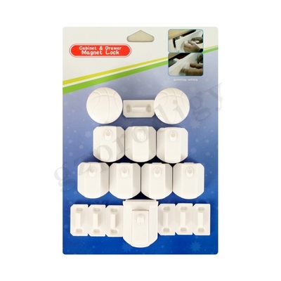 Sturdy Durable Magnetic Cupboard Locks , ABS Magnetic Safety Locks For Cabinets