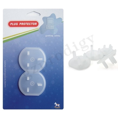 Prodigy Transparent Pin Socket Protector Cover Anti Collision Childproof Outlet Plug Covers