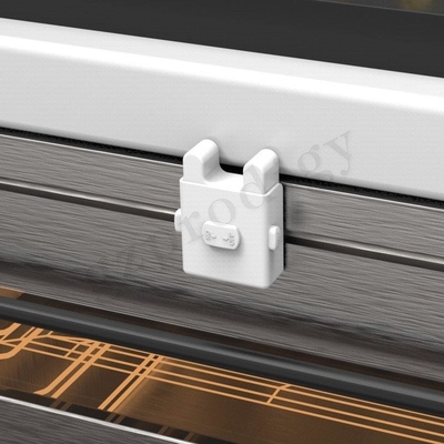 Heat Resistant Plastic White Adhesive Baby Safety Lock For Home Oven Guard
