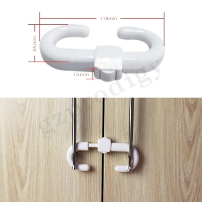 C Shape ABS Kitchen Cabinet Safety Locks , Multifunctional Baby Security Lock
