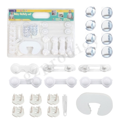 Prodigy Sturdy Adhesive Childproof Drawer Locks Practical Transparent Color