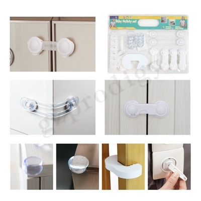 Prodigy Sturdy Adhesive Childproof Drawer Locks Practical Transparent Color