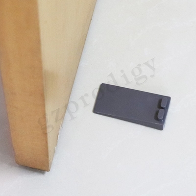 OEM Nonslip PVC Plastic Door Wedge 88x40x19mm Dark Grey Color