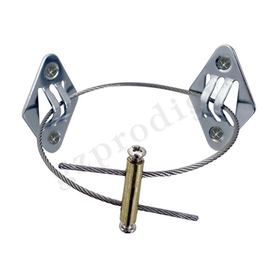 Nickel Metal Furniture Safety Straps Nontoxic Silver Grey Color