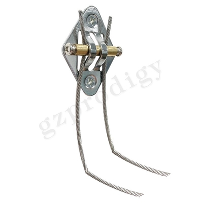 Nickel Metal Furniture Safety Straps Nontoxic Silver Grey Color