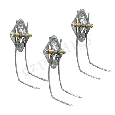 Nickel Metal Furniture Safety Straps Nontoxic Silver Grey Color
