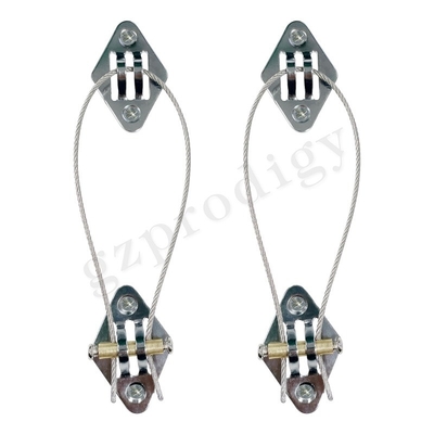 Nickel Metal Furniture Safety Straps Nontoxic Silver Grey Color