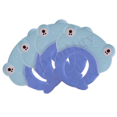 Nontoxic Multiscene Baby Bath Hat PP TPR Material 26.5x25.7cm 	Baby Shampoo Cap