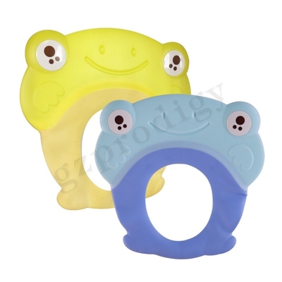 Nontoxic Multiscene Baby Bath Hat PP TPR Material 26.5x25.7cm 	Baby Shampoo Cap