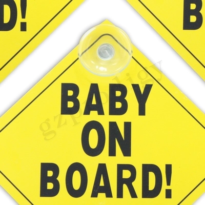 ISO9001 Waterproof Child On Board Sticker , Odorless Personalised On Board Car Sign