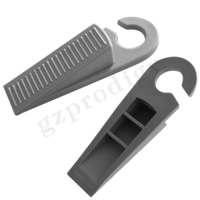 Soft Rubber  Anti Abrasion Hook Type Anti Slip Plastic Door Wedge For Wall Protecting