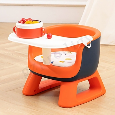 Multifunctional PVC Baby Folding Chair Lightweight Baby Folding Chair With Dinner Plate