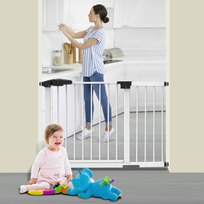 Adjustable Baby Safety Gate Auto Close Baby Safety  Gate Triple Protection Baby Pet Gate