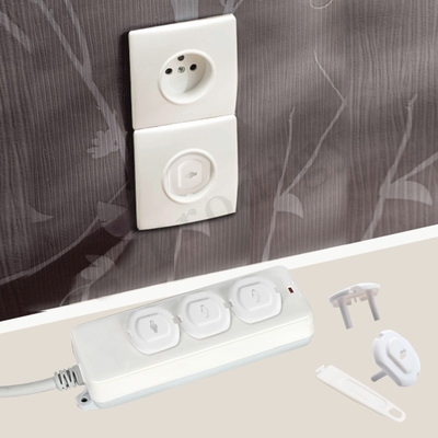 2 Pin Palstic EU Standard Electrical Child Safety Outlet Plug Cover For Protection
