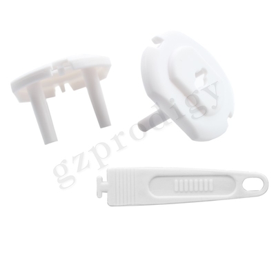 2 Pin Palstic EU Standard Electrical Child Safety Outlet Plug Cover For Protection