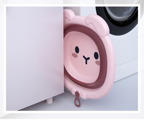 Cartoon Design Plastic Foldable Save Space Wash bow Wash Basin
