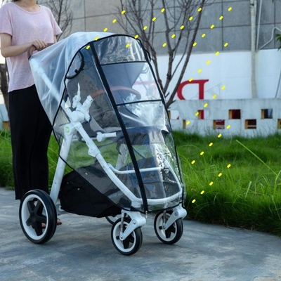 PVC Stroller Rain Cover Universal Stroller Accessory Baby Travel Weather Shield Windproof Protect From Dust