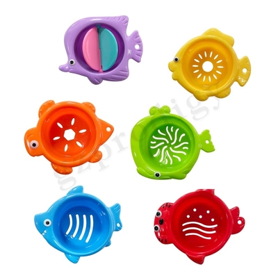 6pcs Plastic Stackable Toys Educational Other Baby Products Stackup Floating