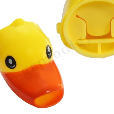 Cute Duck Shape Plastic Kids Facuet Extender Bathroom Kithcen Use