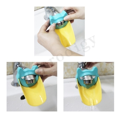yellow green Animal Looks Plastic Facuet Extender For Children