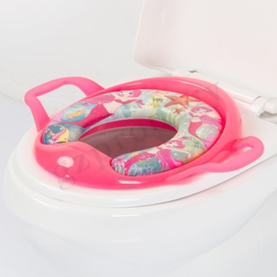 Comfortable Baby Potty Training Seat PU Toilet Cover With Handle