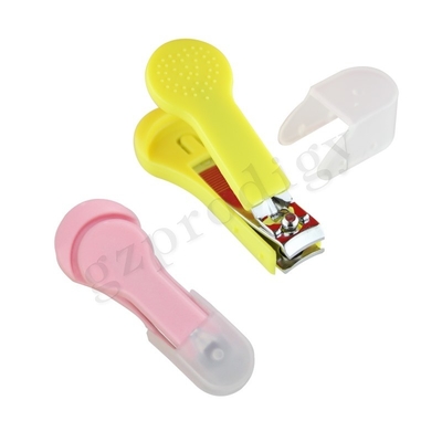 Pink Color Carbon Steel Nail Clipper Hot Trending Plastic Cute Children Health Care For Baby