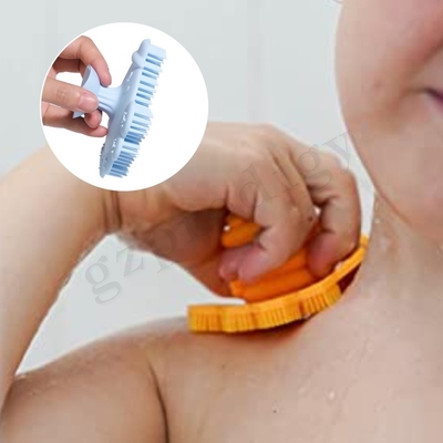 Baby Bath Silicone And Sclap Cap Brush Baby Safety Hair Shampooer Brush