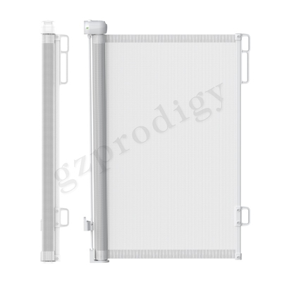 Rolling Extendable 55&quot;-71&quot; Retractable Baby Gate Multi Scene Kids Stair Fence