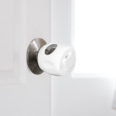 Prodigy Plastic Baby Safety Lock 62x66mm White Color For Door Handle