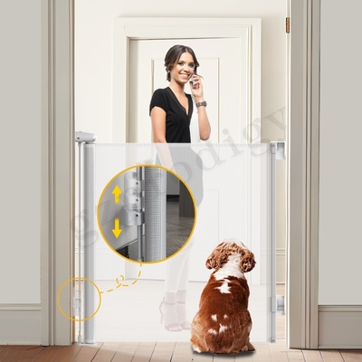 Kids Stair Protection Customize Support Mesh Expandable Gate Retract A Gate 72 Inch